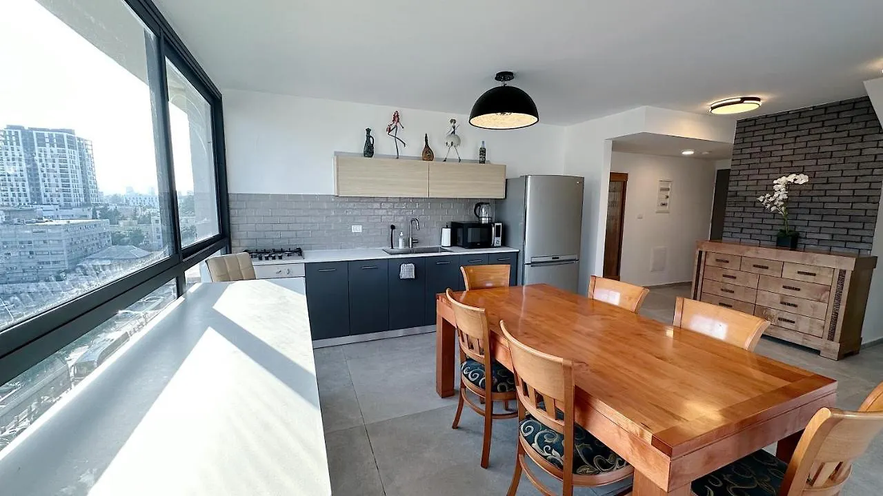 公寓 Unique Penthouse In Center Of 海法 以色列